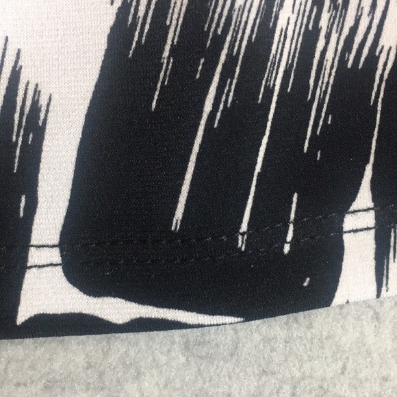 WORTHINGTON Abstract Brush Stroke Design Poly Jersey Knit Scoop Neck w/Gathering - Picture 13 of 16